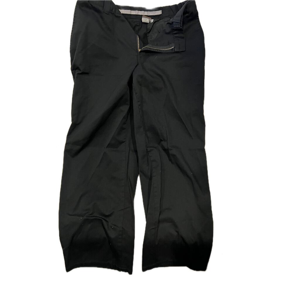 Barco Uniforms Flat Front Black Chinos 34x30